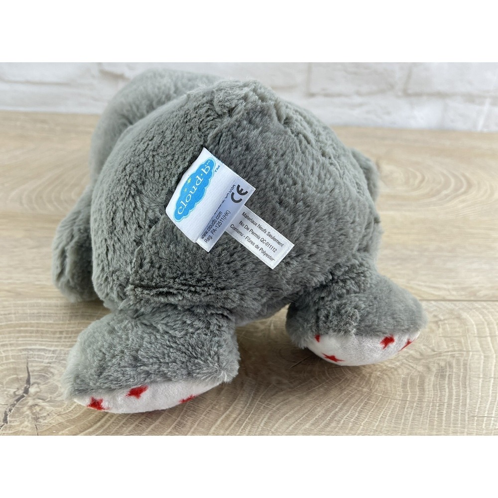 Cloud B Dreamy Hugginz Penguin Plush Stuffed Animal Toy Red Stars Gray White 11" - Picture 8 of 12